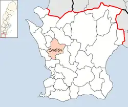Lage der Gemeinde Svalöv