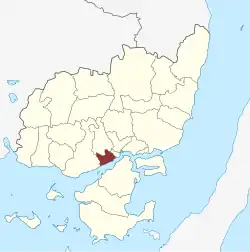 Lage des Sankt Jørgens Sogn in der Svendborg Kommune