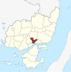 Lage des Vor Frue Sogn in der Svendborg Kommune