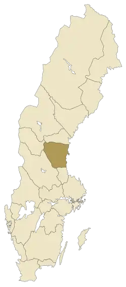Lage von Hälsingland in Schweden