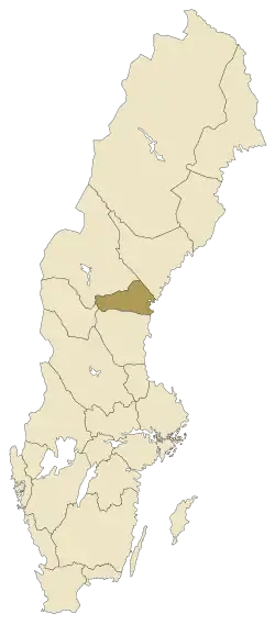 Lage von Medelpad in Schweden
