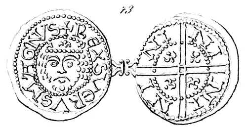 Pfennig-Münze des Königs Sverre Sigurdsson.