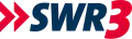 Zweifarbiges Logo von SWR3 bis 2013; die Pfeile stehen vor dem Text, SWR in Blau, Pfeile und 3 in Rot.