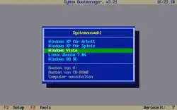 Screenshot von SyMon Bootmanager