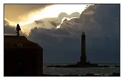 Sylvie Testud auf einem ehemaligen deutschen Bunker: ⊙49.725611111111-1.9416111111111