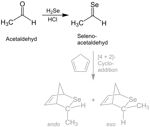Synthese von Selenoacetaldehyd