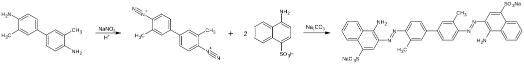 Synthese von Direct Red 2
