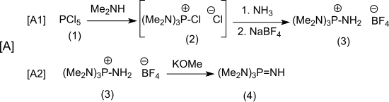 Iminotris(dimethylamino)phosphoran-Synthese