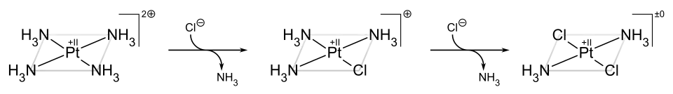 Darstellung von Transplatin unter Anwendung des trans-Effekts