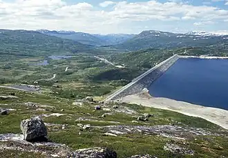 Blick auf den Sysendammen in Richtung Westen