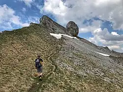 Türstehäuptli Südseite auf dem Grat