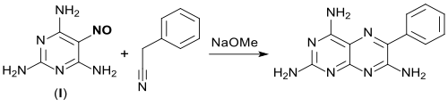 Synthese von Triamteren aus TAP (letzte Stufe)