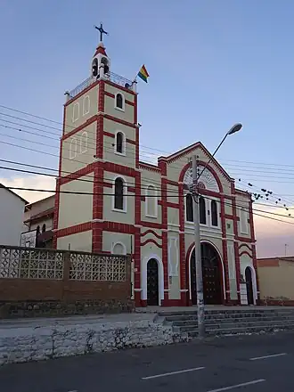Kirche in Tolata in der Ebene von Cochabamba