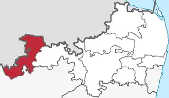 Lagekarte des Subdistrikts