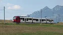 Zwischen Neirivue und Albeuve, hinten Dent de Broc und Dent du Chamois