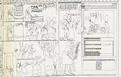 Darstellung des Erscheinungsfensters des königlichen Palastes mit Eje II.