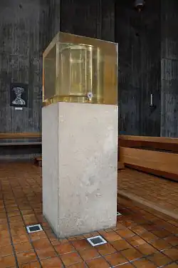 Der Tabernakel aus transparentem Polyester