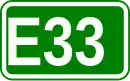 Zeichen der Europastraße 33