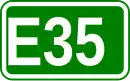Zeichen der Europastraße 35