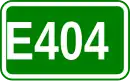Zeichen der Europastraße 404