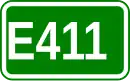 Zeichen der Europastraße 411