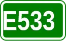 Zeichen der Europastraße 533