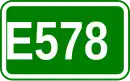 Zeichen der Europastraße 578