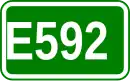 Zeichen der Europastraße 592