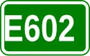 Zeichen der Europastraße 602