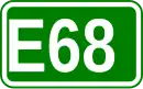 Zeichen der Europastraße 68