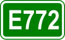 Zeichen der Europastraße 772