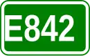 Zeichen der Europastraße 842