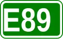 Zeichen der Europastraße 89