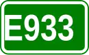 Zeichen der Europastraße 933