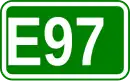 Zeichen der Europastraße 97