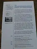 Informationstafel zu dem Gefangenensammellager im Schloss Neu-Augustusburg
