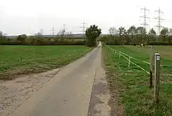 ca. 200 m südöstlich (links im Bild) befand sich die Aquäduktbrücke
