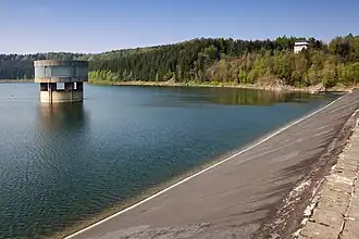 Staubecken der Talsperre Lichtenberg