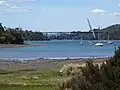 Tamar River, im Hintergrund Batman Bridge