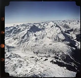 Splügenpass, Piz Tamborello, Pizzo Tambo, Cima de Val Loga, Pizzo Ferrè, Monte Rosa