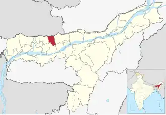 Lagekarte des Distrikts