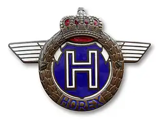 Tanklogo einer Horex Regina (Bj. 1949–56)