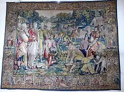 Die Hebräer sammeln das Manna.