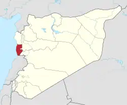 Die Lage der Provinz in Syrien