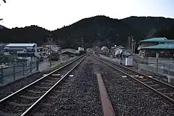 Blick in Richtung Streckenende