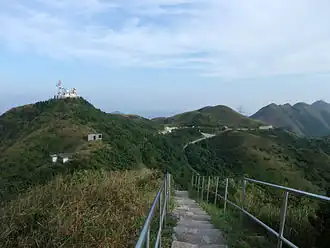Tung Shan (Mitte) und Tate’s Cairn (links)