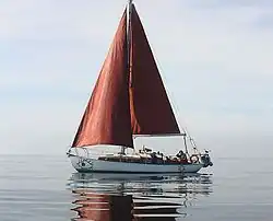 Segelyacht Taube, ausgestattet mit 6-PS-Farymann Typ 18&nbsp;ES&nbsp;0135