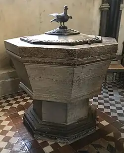 Taufstein aus Blaustein