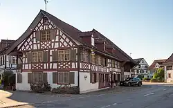 Oberdorfstrasse mit Taverne zum Schäfli