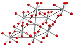 Kristallstruktur von Tellurtrioxid